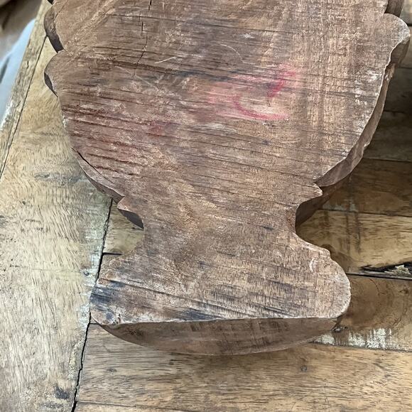 Antique Wooden Architectural Wall Shelf Sconce Hand Carved Primitive Set Of Two - Picture 9 of 16